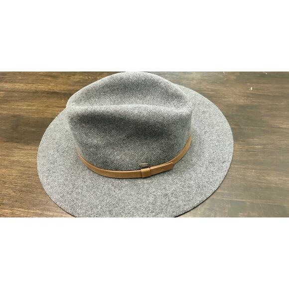 NEW MENS SCALA CRUSHABLE Grey WOOL FELT SAFARI HAT NWT Medium Med M - Picture 2 of 5